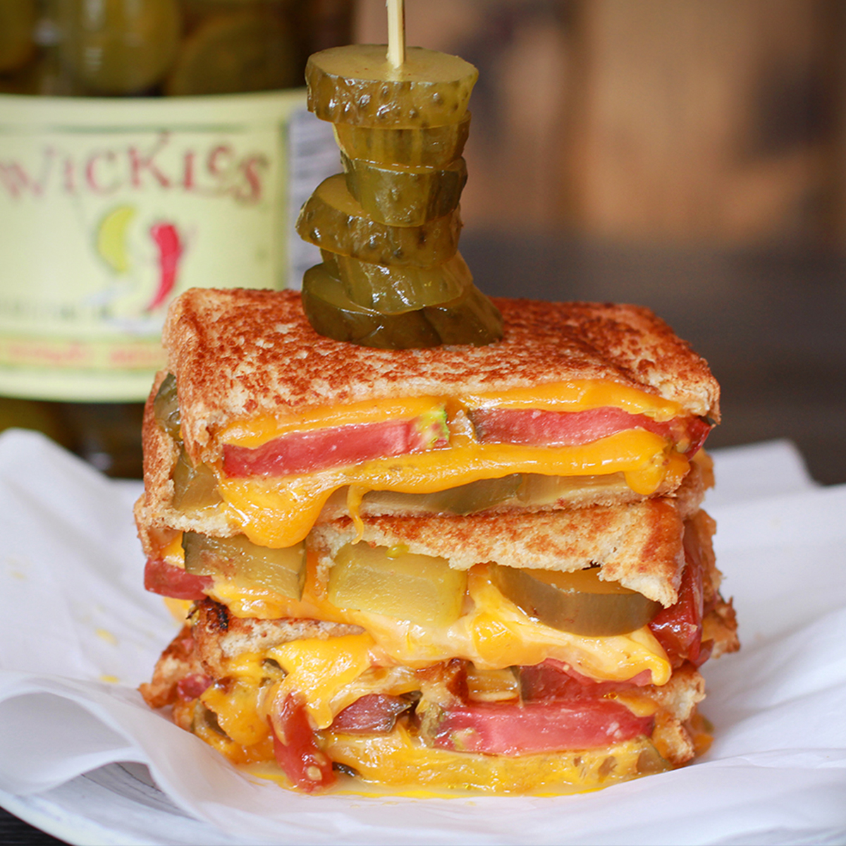 Pickle Grilled Cheese Sandwiches