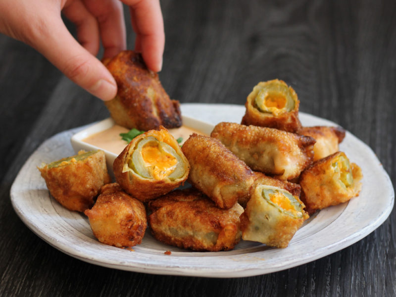 Dirty Dill Pickle Poppers
