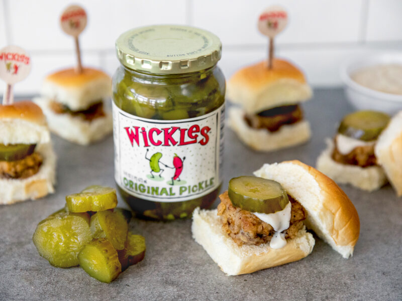 Chicken and Wickles Waffles Wickles Pickles