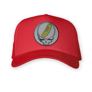 Product photo of the red Grateful Dead trucker hat
