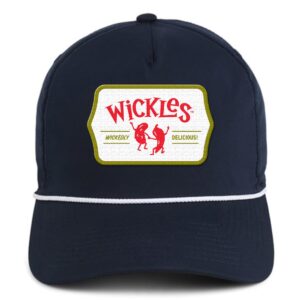 Product photo of the front of the navy Pickle n’ Pepper Golf Cap