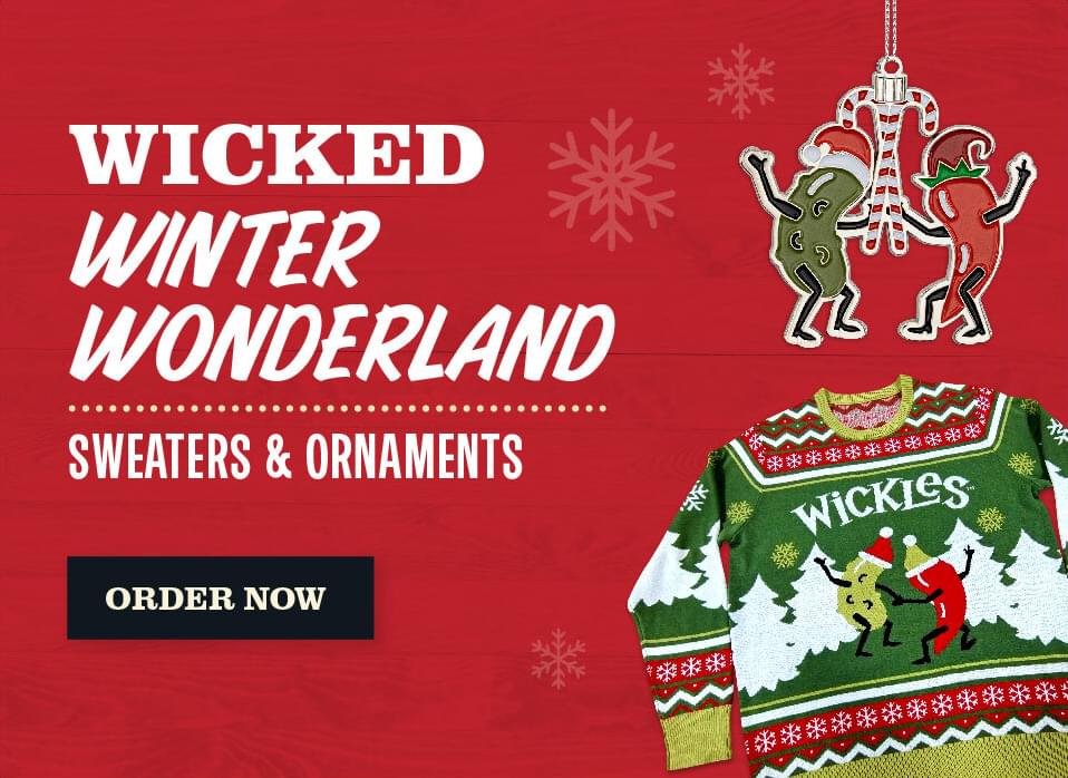 Wicked Winter Wonderland. Sweaters & Ornaments. Order Now