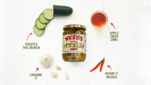 Wickles, made from fresh ingredients