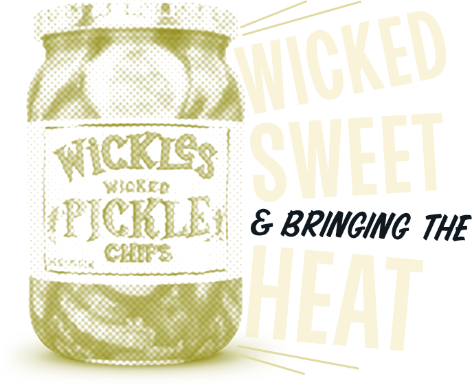 Wickles Wicked Pickle Chips Jar - Wicked Sweet and Bring the Heat